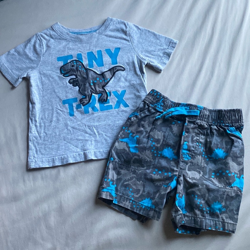 Jumping Beans T-Rex Shorts & T-Shirt Set